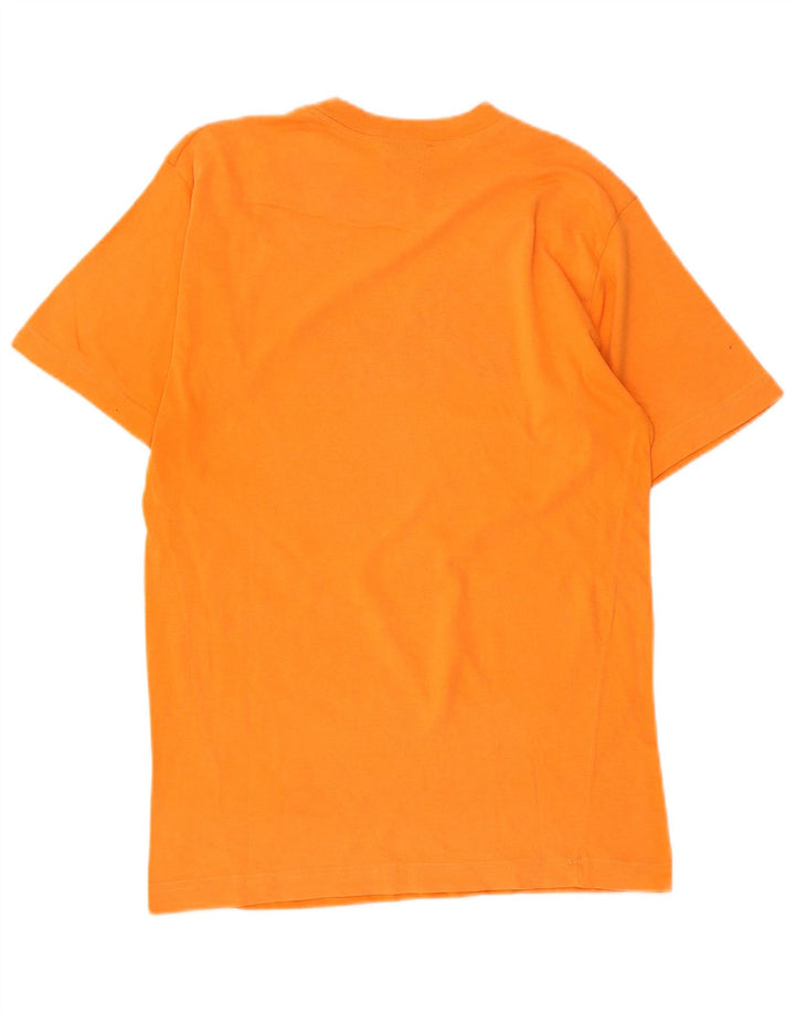 ASICS Boys Graphic T-Shirt Top 12-13 Years Orange Cotton