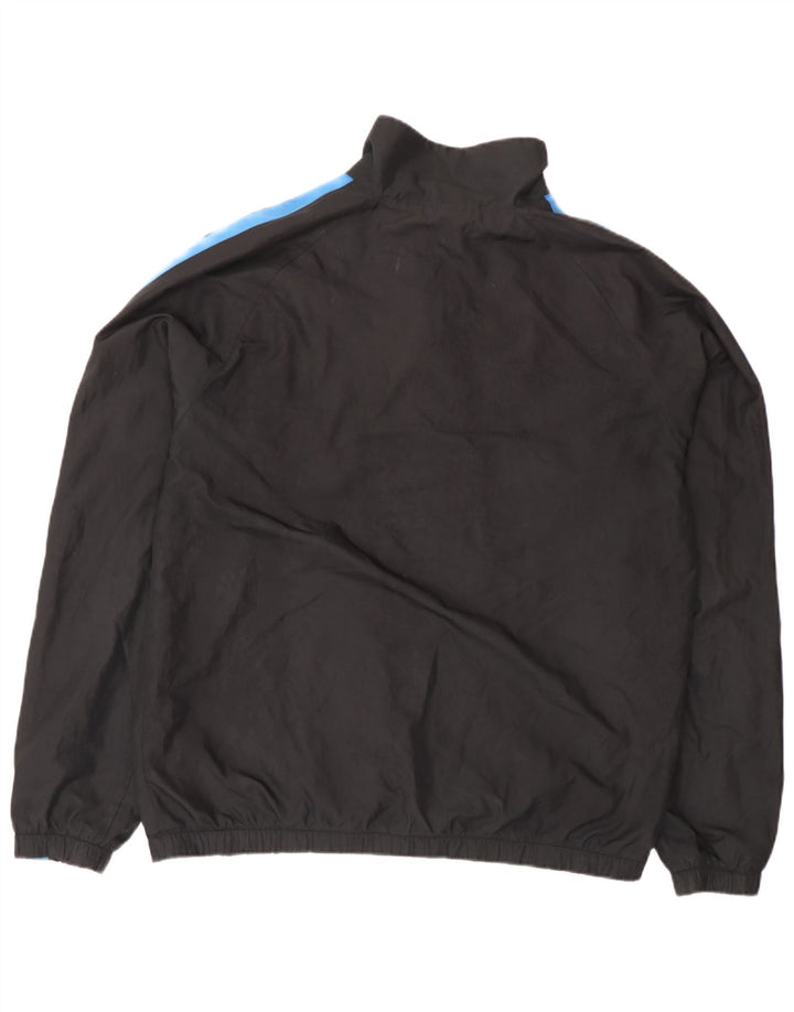 Nike Herren-Trainingsanzugoberteil, XL, schwarzes Farbblock-Polyester