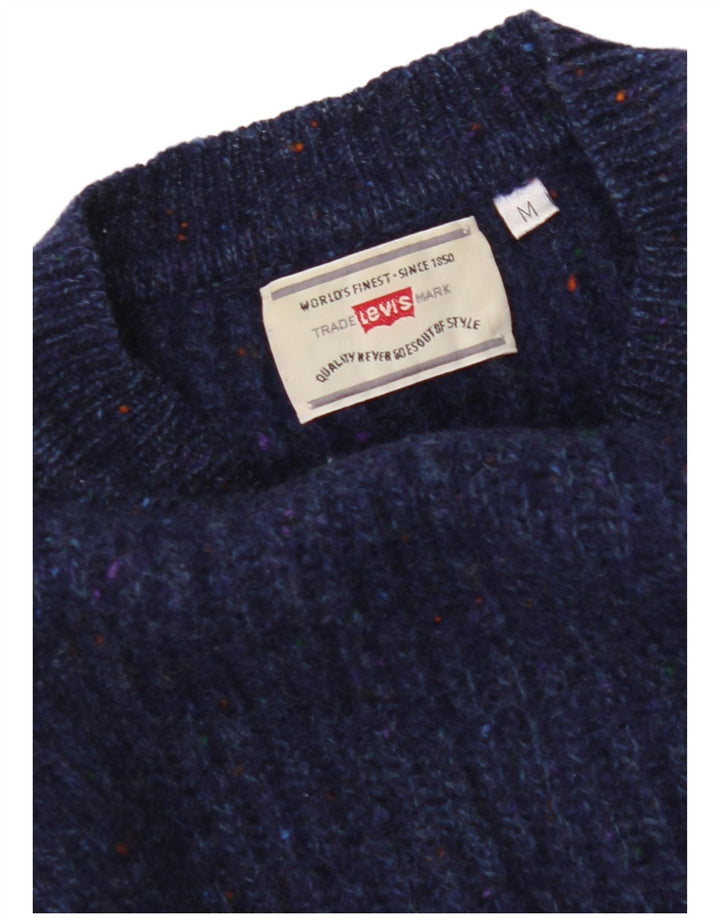 LEVI'S Damen-Pullover mit Rundhalsausschnitt, Gr. 14, mittelblau meliert