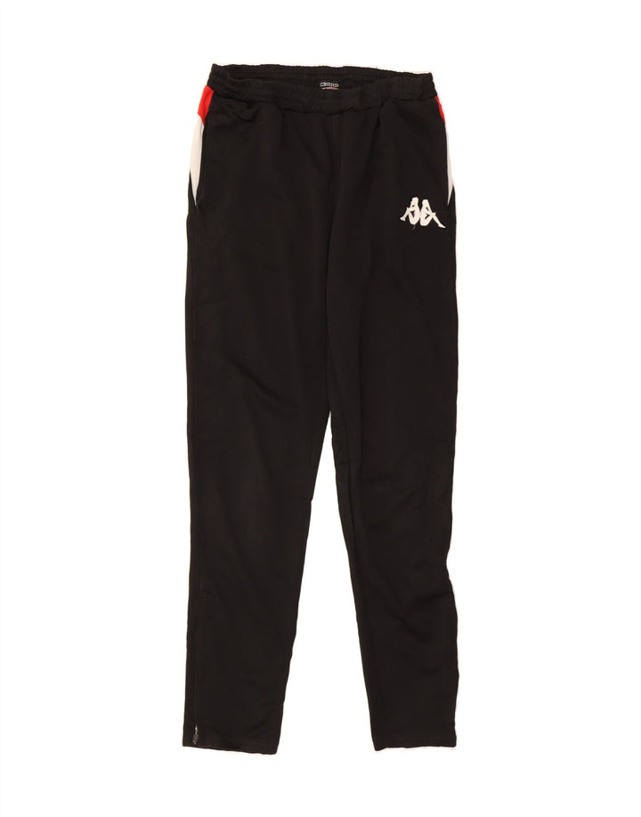 KAPPA Mens Tracksuit Trousers XL Black Colourblock Polyester Vintage Kappa and Second-Hand Kappa from Messina Hembry 