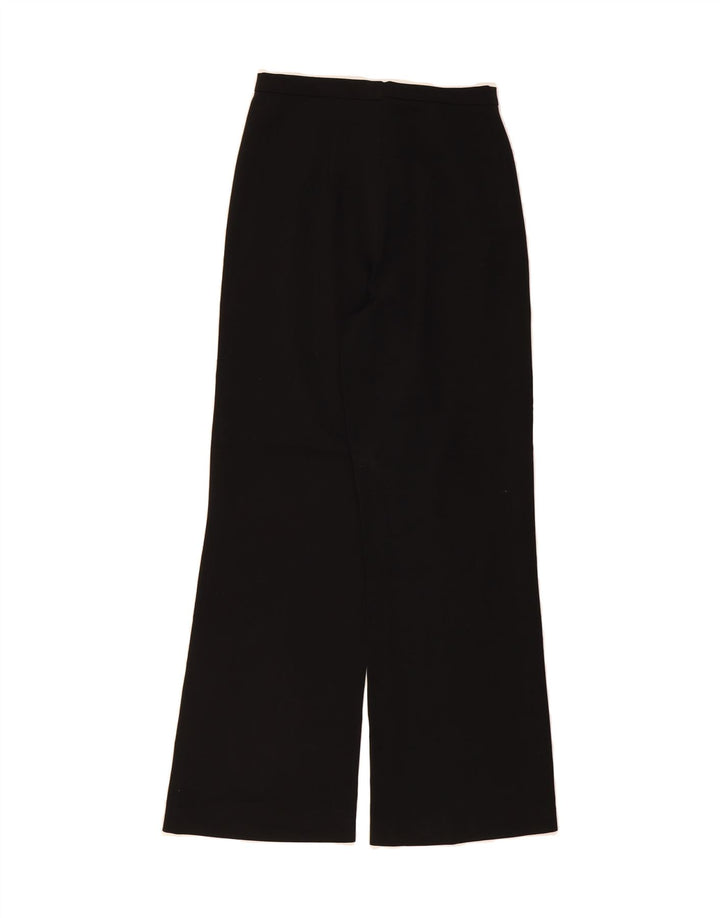 VINTAGE Womens Wide Leg Casual Trousers W44 L29 Black Polyester Vintage Vintage and Second-Hand Vintage from Messina Hembry 