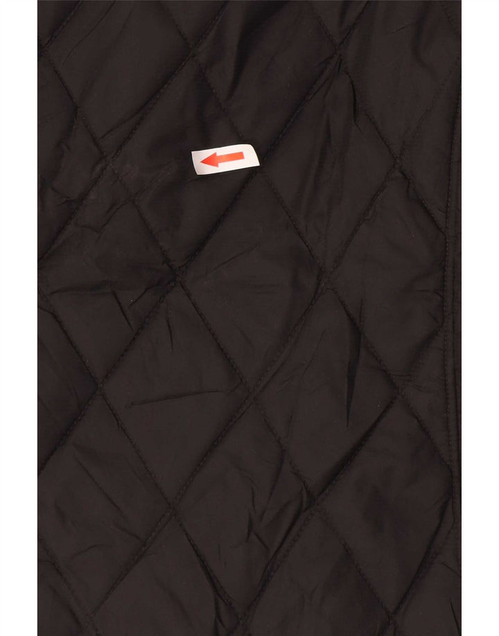 Eddie Bauer Damen Steppjacke UK 18 XL Schwarz Nylon