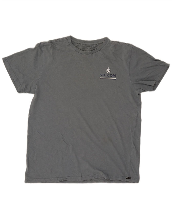 VOLCOM Grafik-T-Shirt für Damen, UK 16, Größe L, Blau, Baumwolle