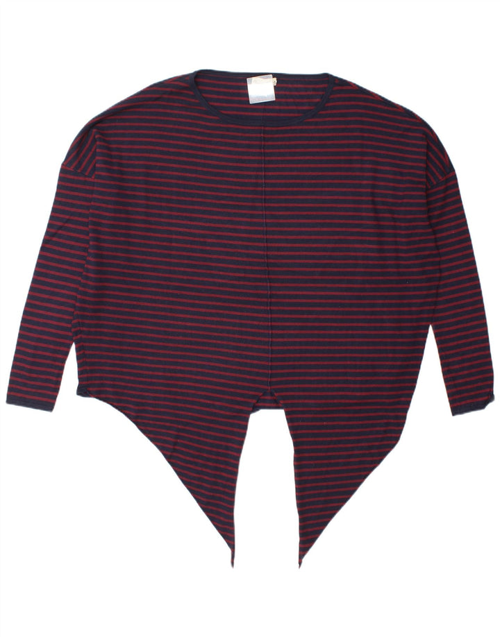 Phase Eight Damen-Oversize-Oberteil, langärmelig, UK-Größe 44, Größe L, Marineblau gestreift