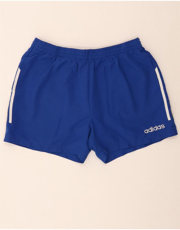 Adidas Herren-Sportshorts, großes, blaues Colourblock-Polyester