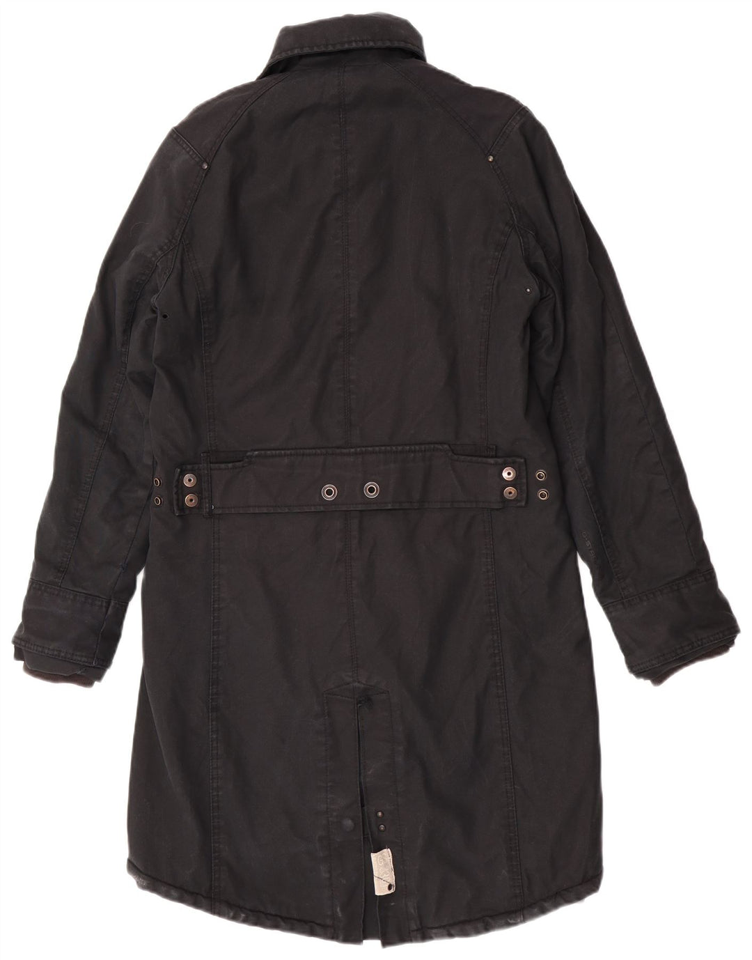 G-Star Damen-Windbreaker-Mantel, UK 40, große schwarze Baumwolle