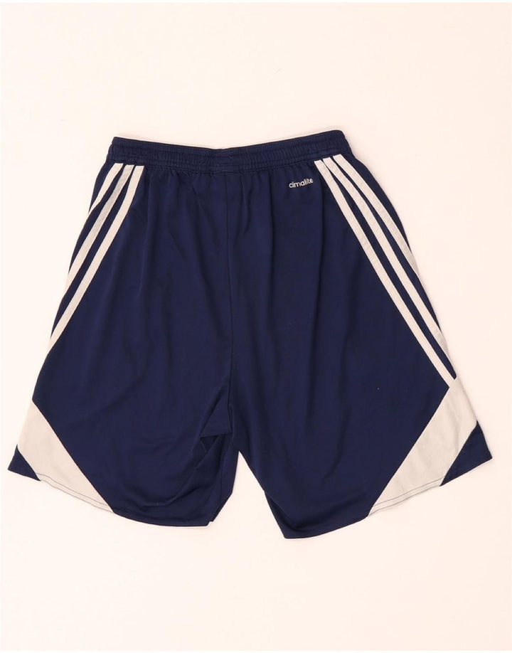 Adidas Herren Climalite Sport Shorts Small Marineblau Colourblock Polyester