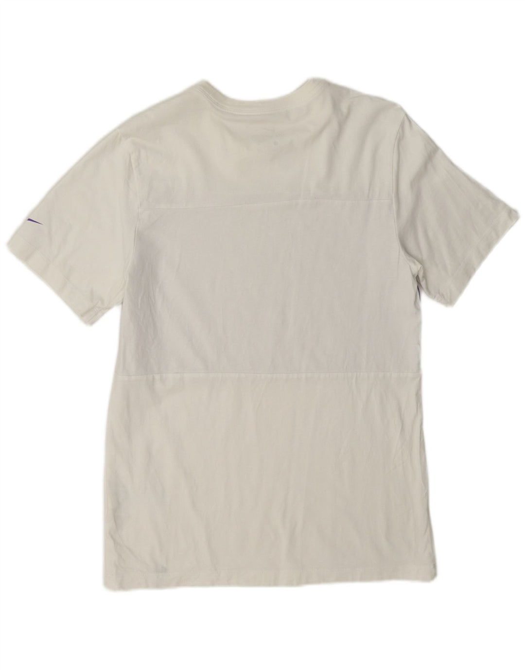 Nike Herren T-Shirt Top Small Weiße geometrische Baumwolle