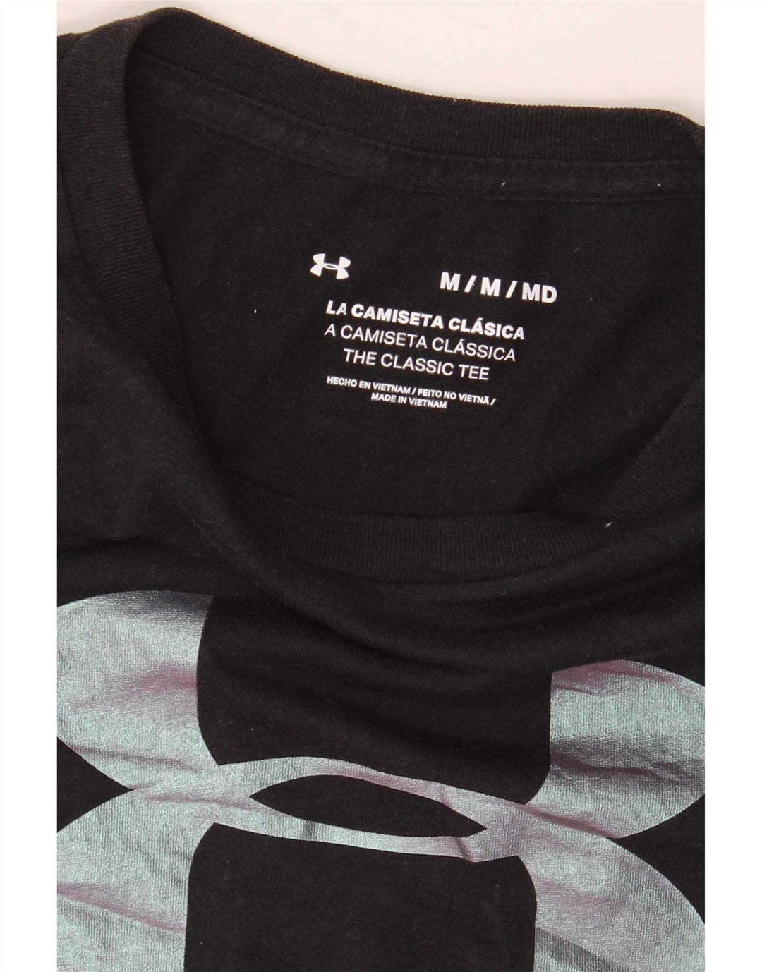 Under Armour Damen Graphic T-Shirt Top UK 12 Medium Schwarz