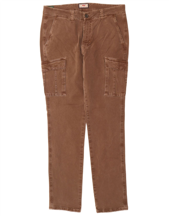 Carrera Herren Slim Cargohose IT 48 Medium W33 L32 Braune Baumwolle