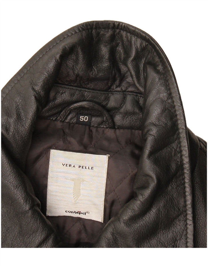 Conbipel Herren Lederjacke IT 50 Großes schwarzes Leder