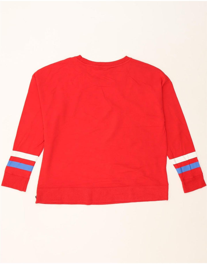 NAUTICA Womens Sweatshirt Jumper UK 16 Large Red Cotton Vintage Nautica and Second-Hand Nautica from Messina Hembry 