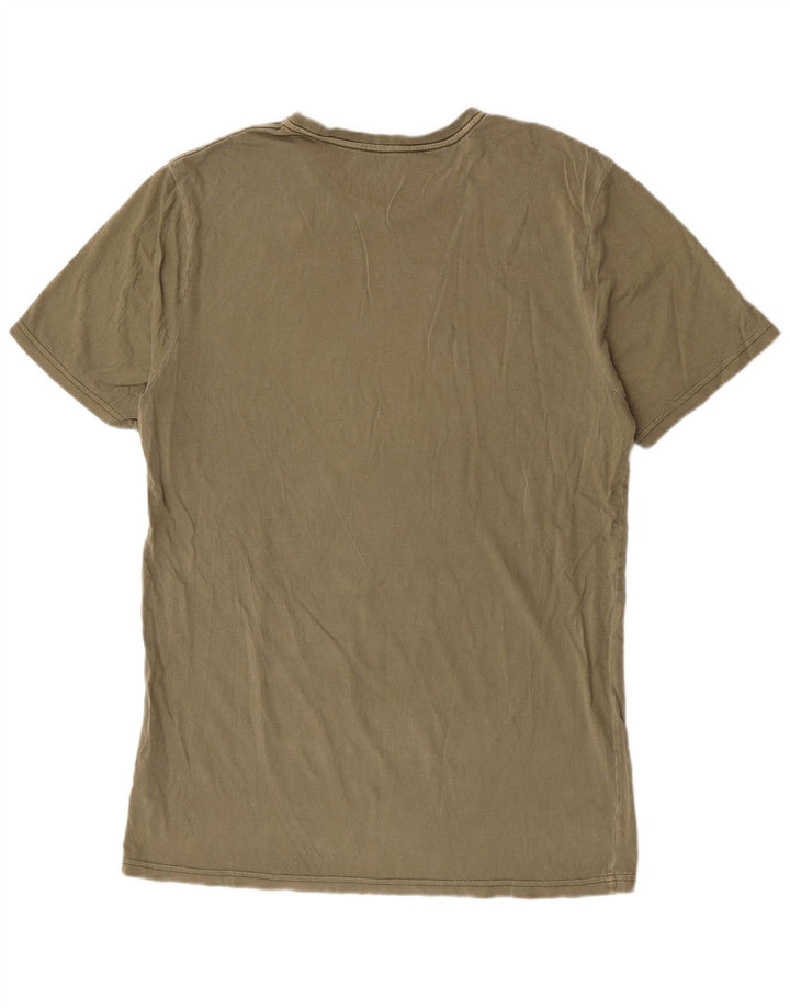 Volcom Herren T-Shirt Top Large Khaki Baumwolle