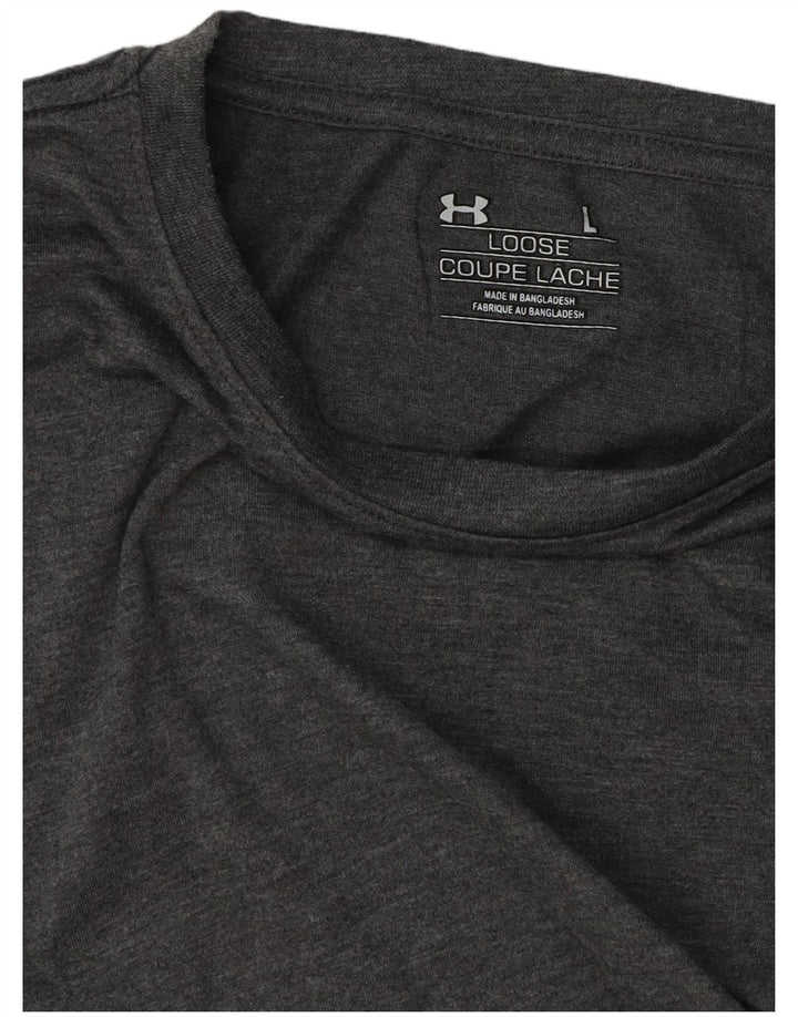 Under Armour Damen T-Shirt Top UK 14 Large Grau