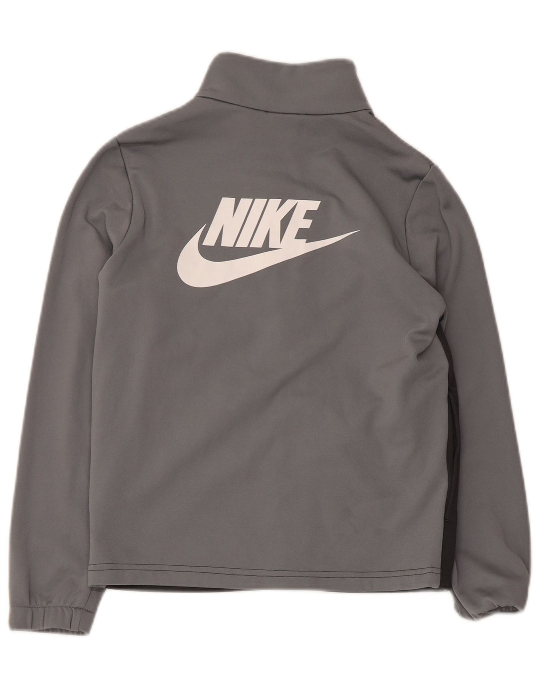 Nike Jungen-Trainingsanzugoberteil mit Grafik, 10–11 Jahre, Mittelgrau, Farbblock