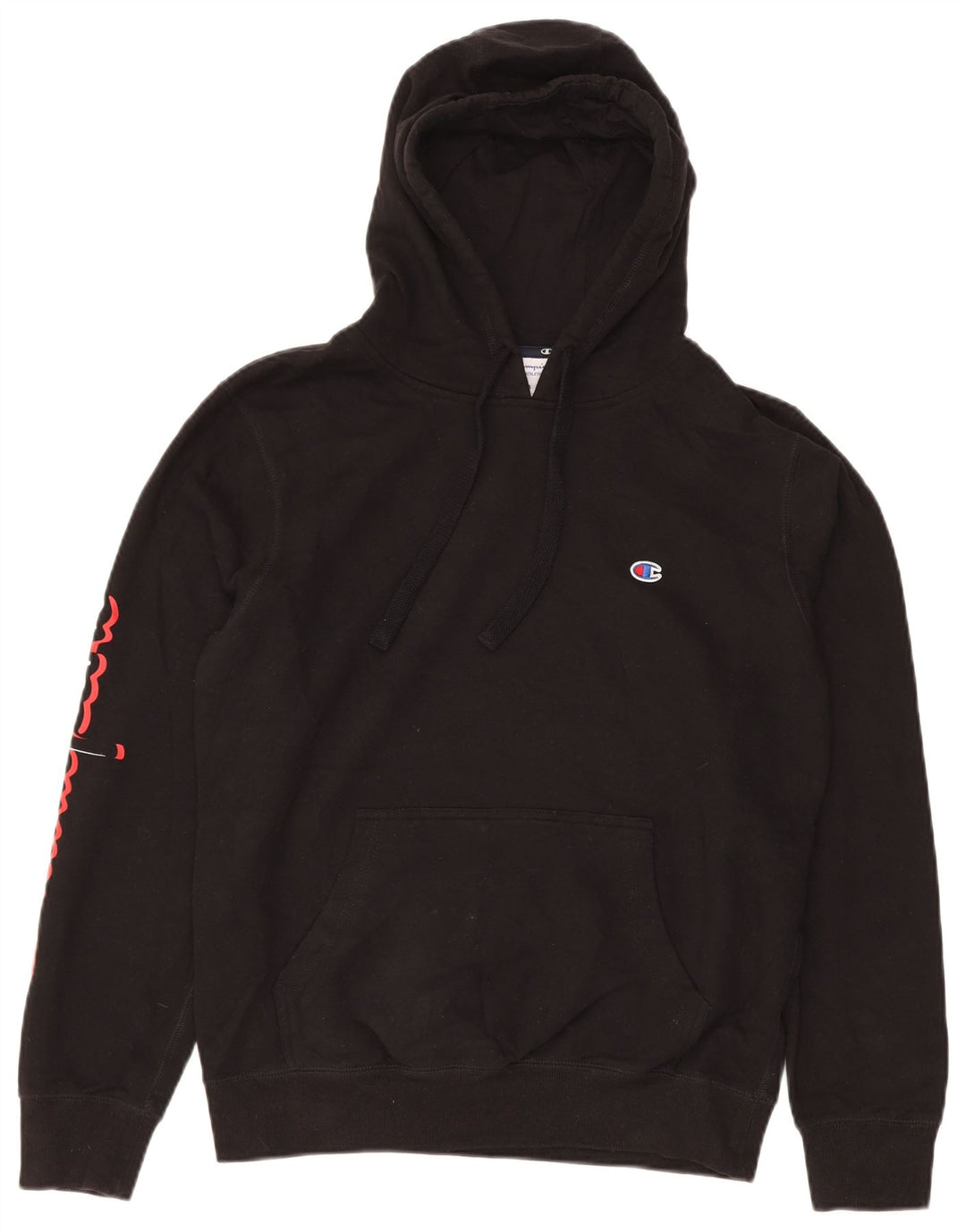 CHAMPION Herren-Kapuzenpullover mit Grafik, mittelschwarz, Baumwolle