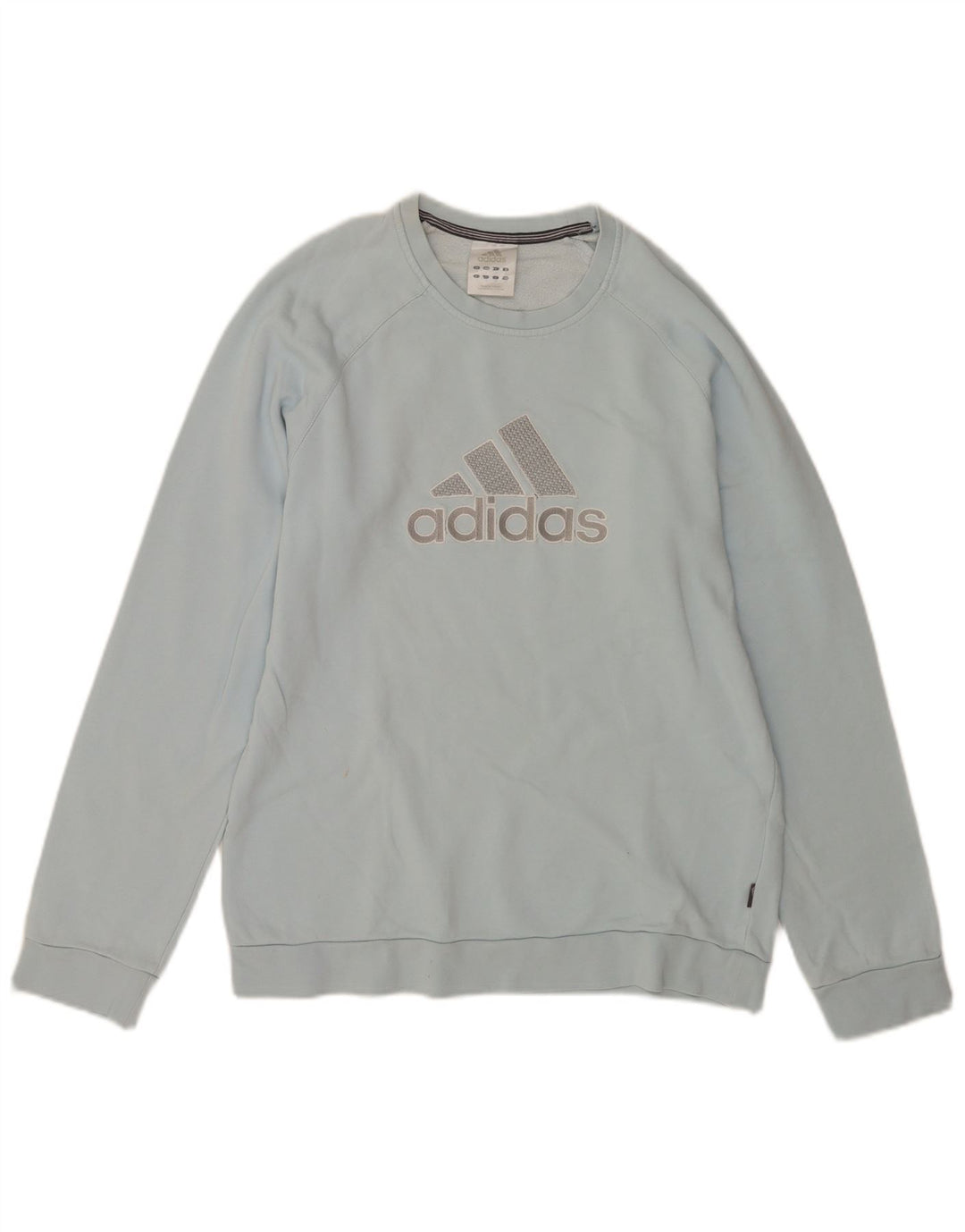 Adidas Herren Grafik-Sweatshirt-Pullover, klein, blaue Baumwolle