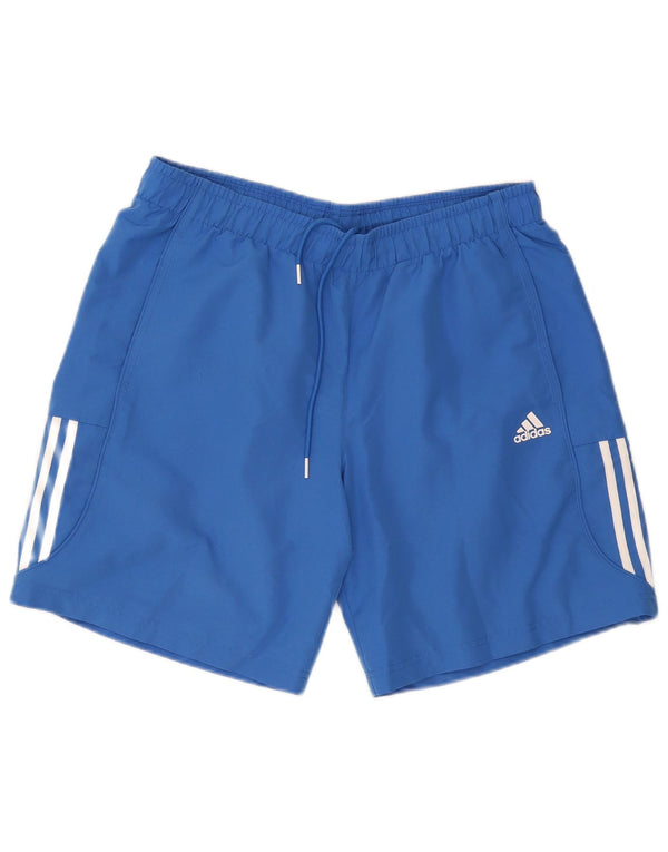 Adidas Mens Climalite Sport Shorts Large  Blue Polyester