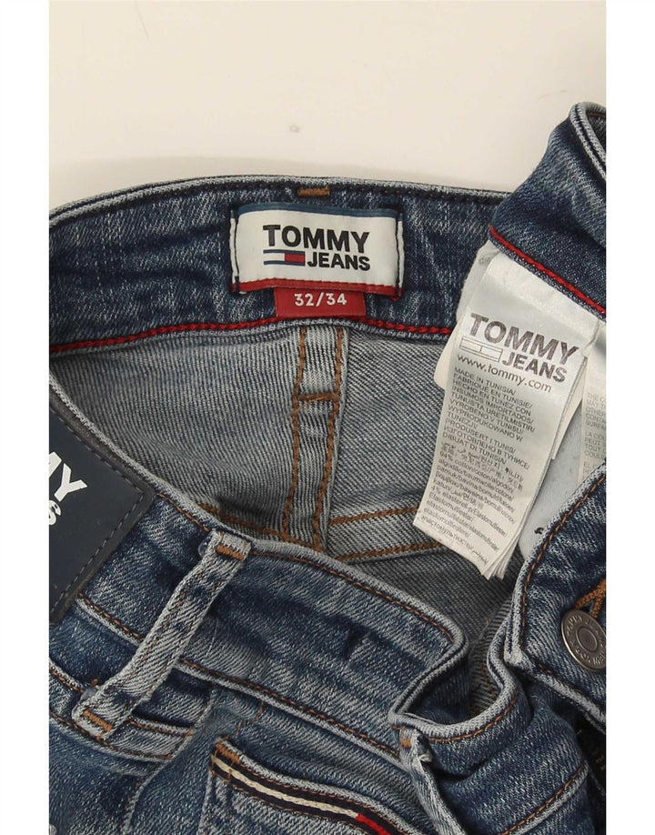 Tommy Hilfiger Herren Bootcut Jeans W32 L34 Blaue Baumwolle