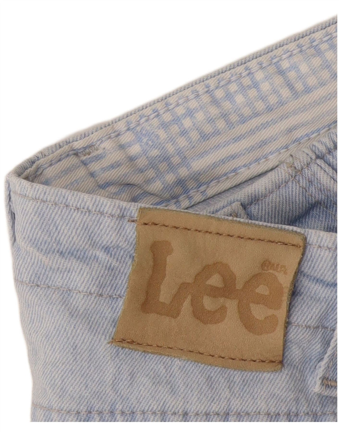 Lee Damen-Jeansshorts mit hoher Taille, W30, Mittelblau