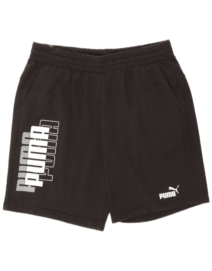 Puma Herren Graphic Sport Shorts 2XL Schwarz