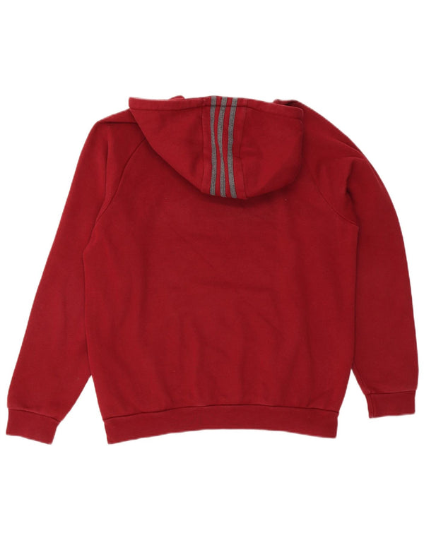 Adidas Herren-Kapuzenpullover mit Grafik, mittlere kastanienbraune Baumwolle