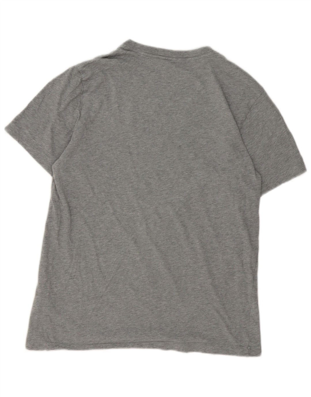 Nike Herren-T-Shirt-Oberteil aus mittelgrau gefleckter Baumwolle