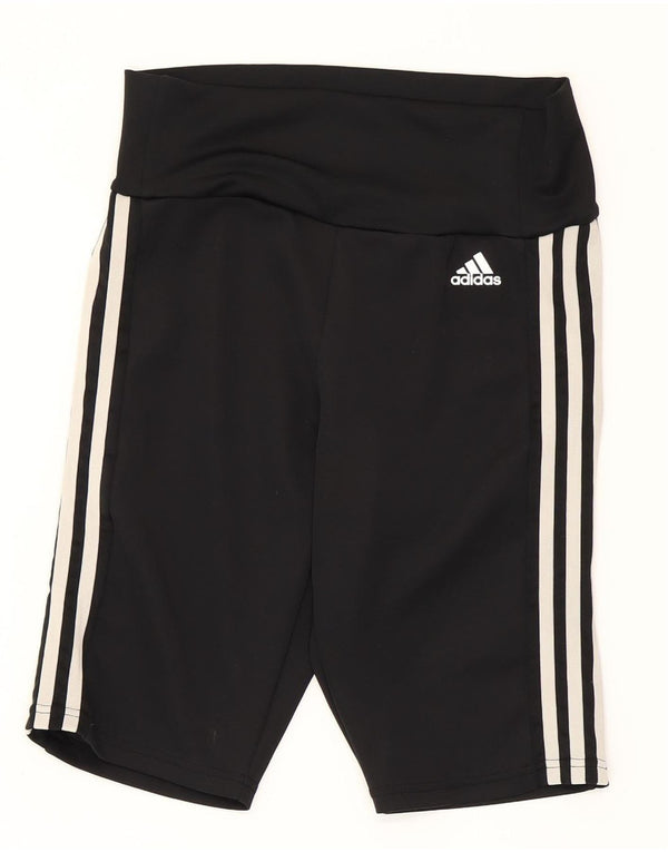 Adidas Damen Aeroready Sport Shorts UK 8/10 Small Schwarz Polyester