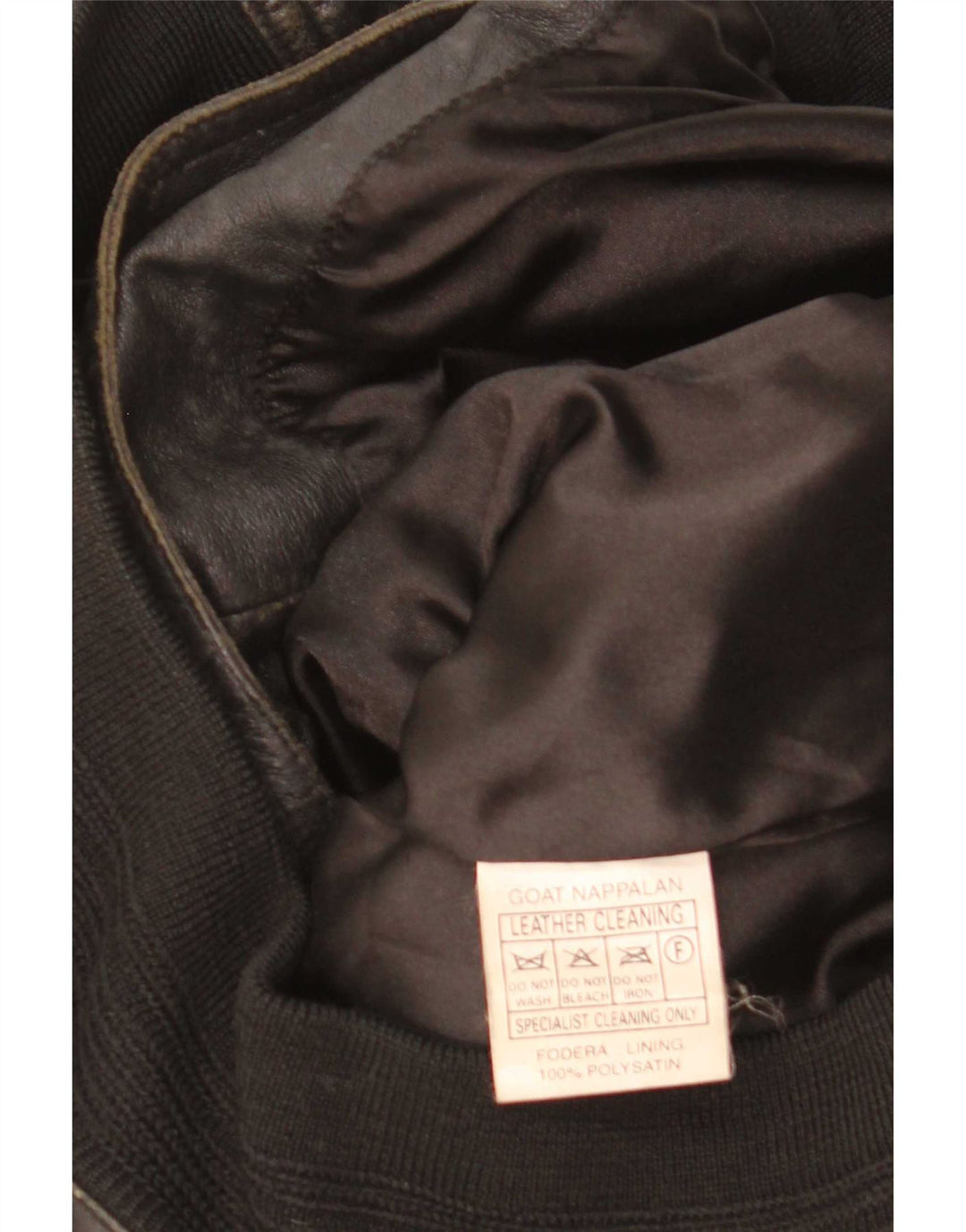 Vintage Herren Bomber Lederjacke IT 46 Kleines schwarzes Leder