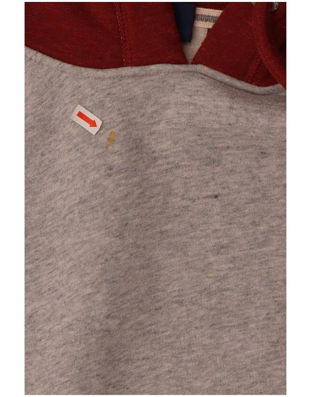 Superdry Herren-Kapuzenpullover, groß, graue Blockfarben-Baumwolle