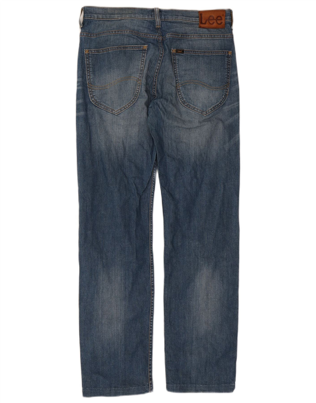 LEE Herren Powell Straight Jeans W31 L30 Blaue Baumwolle