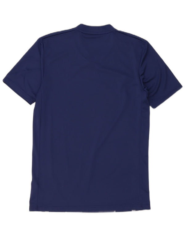 Adidas Herren Climalite Graphic T-Shirt Top Small Marineblau Geometrisch