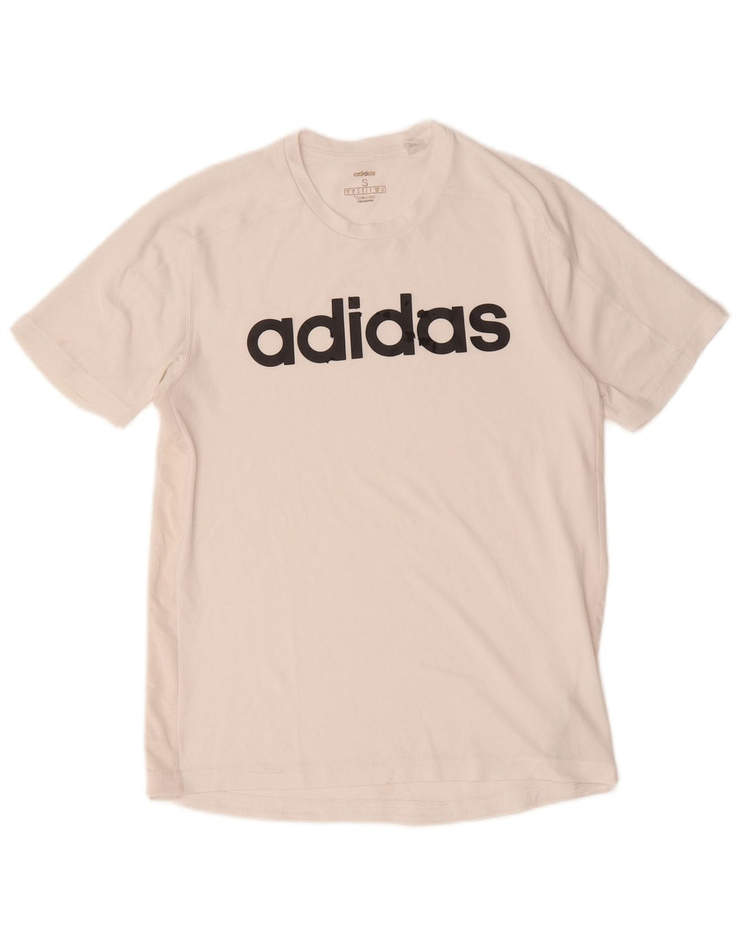 Adidas Herren Climacool Graphic T-Shirt Top Small Weiß Polyester
