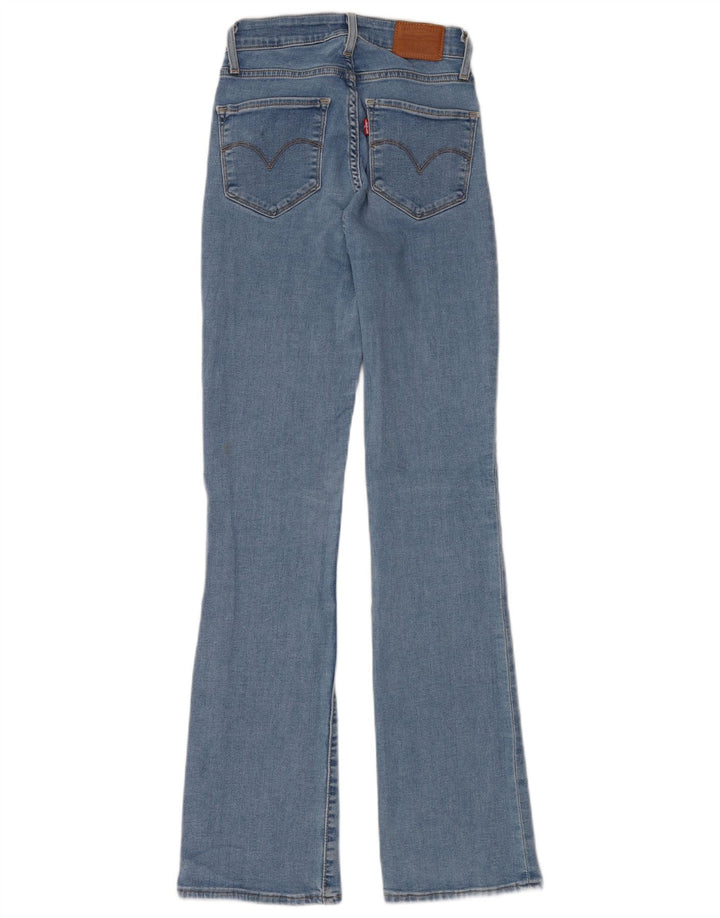 LEVI'S Damen-Jeans mit hoher Taille, ausgestellt, W25, L32, blaue Baumwolle