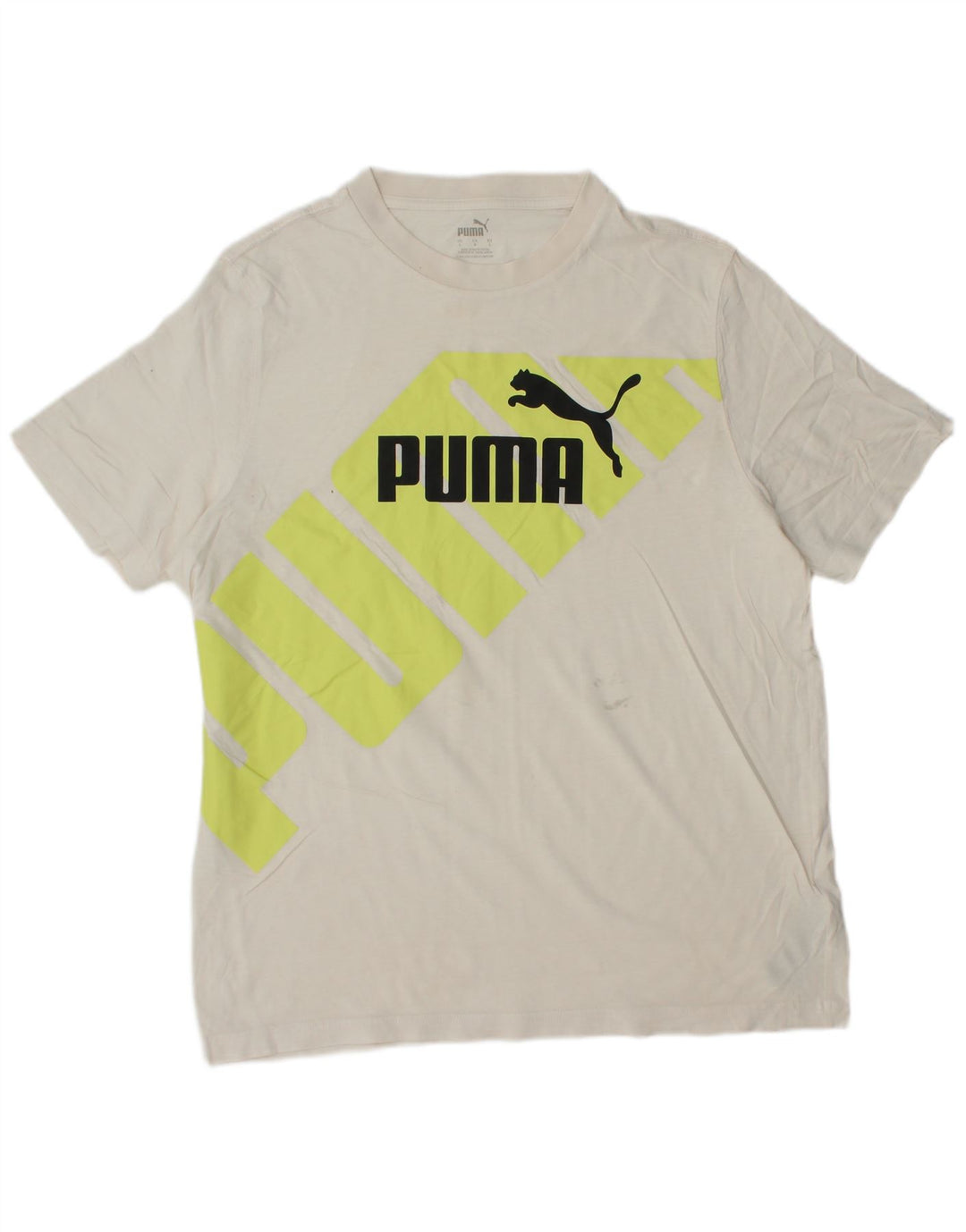 PUMA Herren Graphic T-Shirt Top Large Weiß