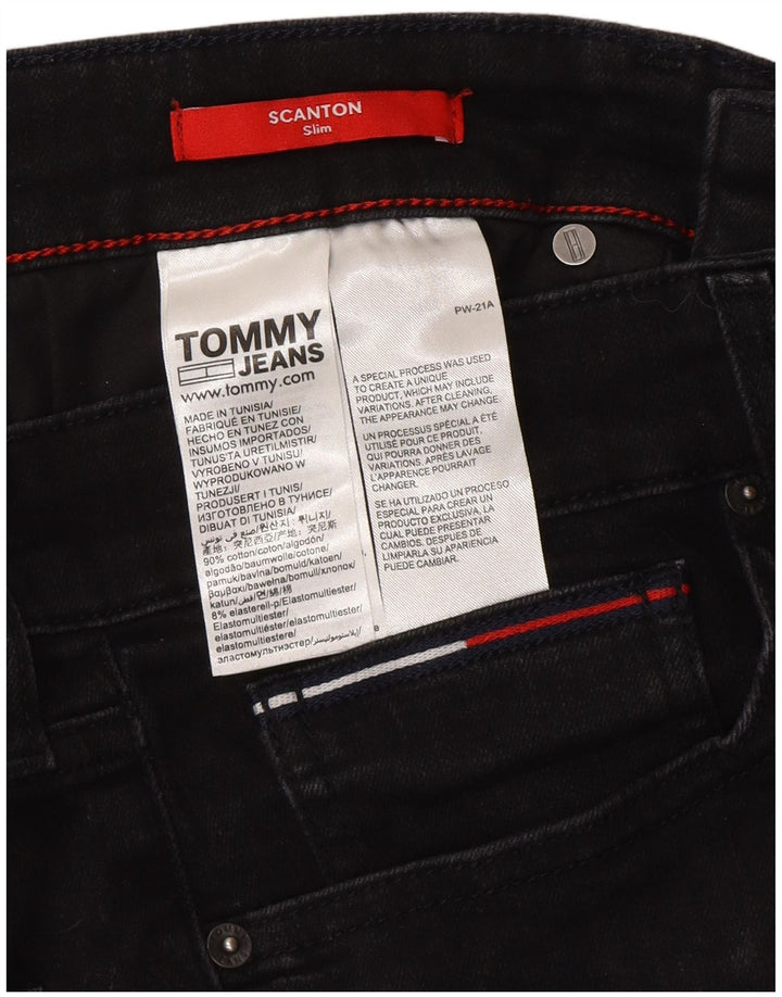Tommy Hilfiger Herren Scanton Slim Jeans W32 L32 Graue Baumwolle