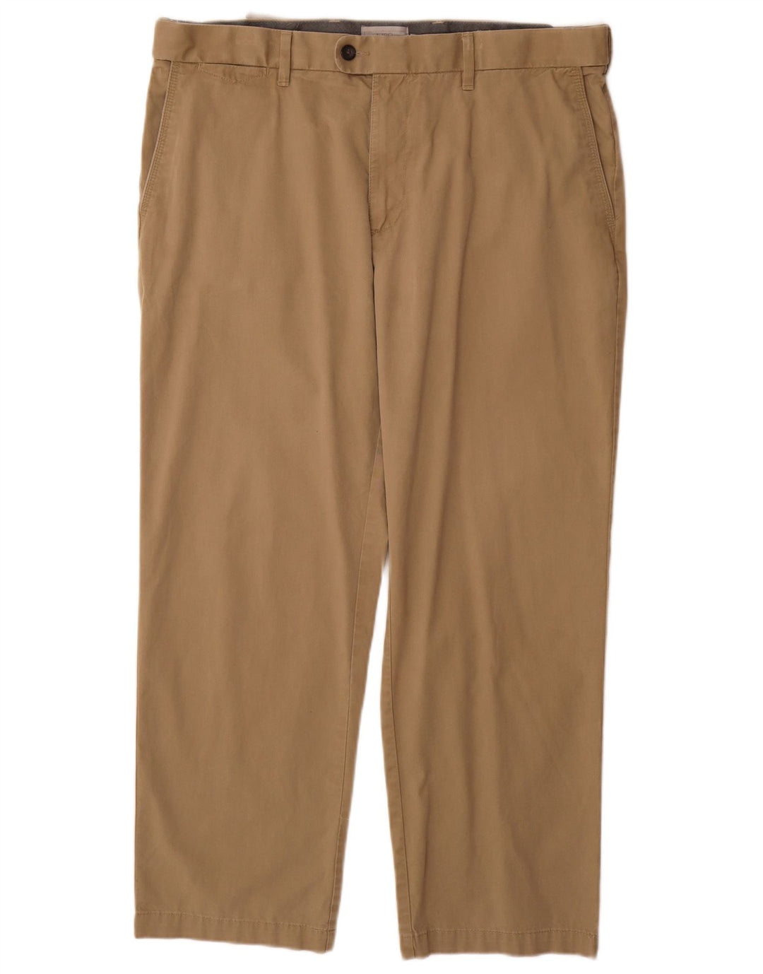 Marks & Spencer Herren-Anzughose in normaler Passform, W38, L29, Beige, Baumwolle
