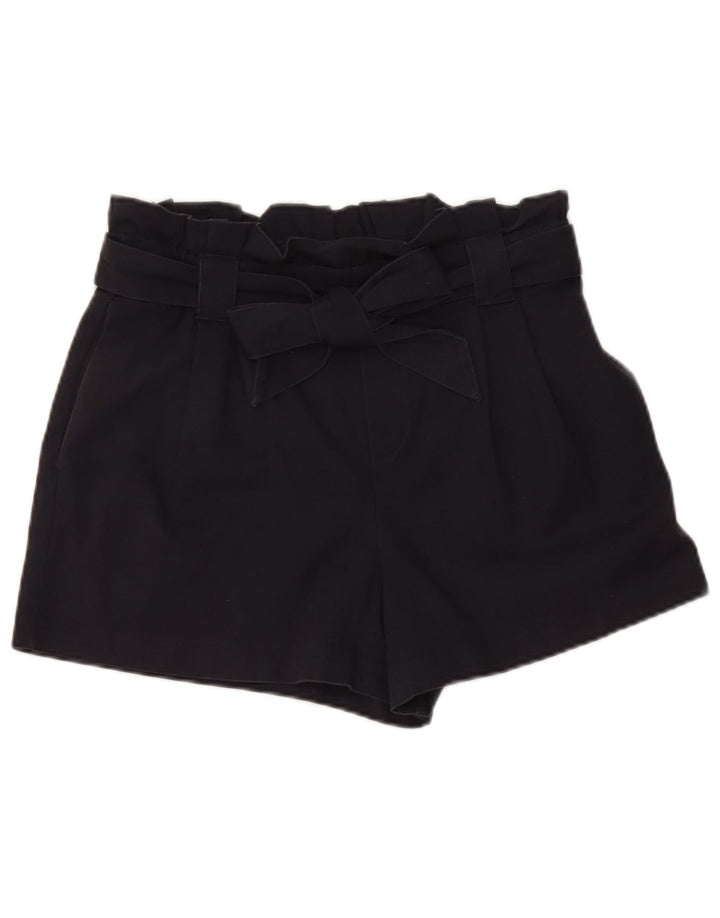 Zara Damen-Chinoshorts mit hoher Taille, mittelgroß, W28, Marineblau