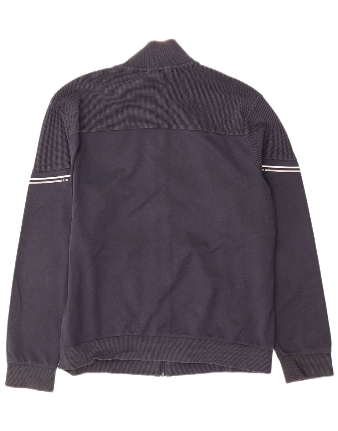 Hugo Boss Herren-Trainingsanzug-Oberteil, große marineblaue Baumwolle