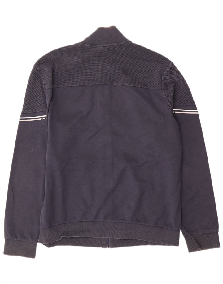 Hugo Boss Herren-Trainingsanzug-Oberteil, große marineblaue Baumwolle