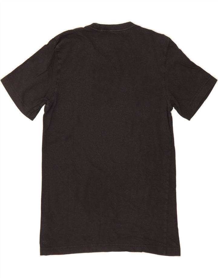ADIDAS Mens Graphic T-Shirt Top Small Black Cotton Vintage Adidas and Second-Hand Adidas from Messina Hembry 