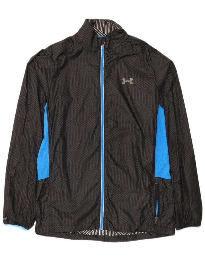 Under Armour Herren-Regenjacke UK 38 Mittelschwarzes Colourblock-Nylon