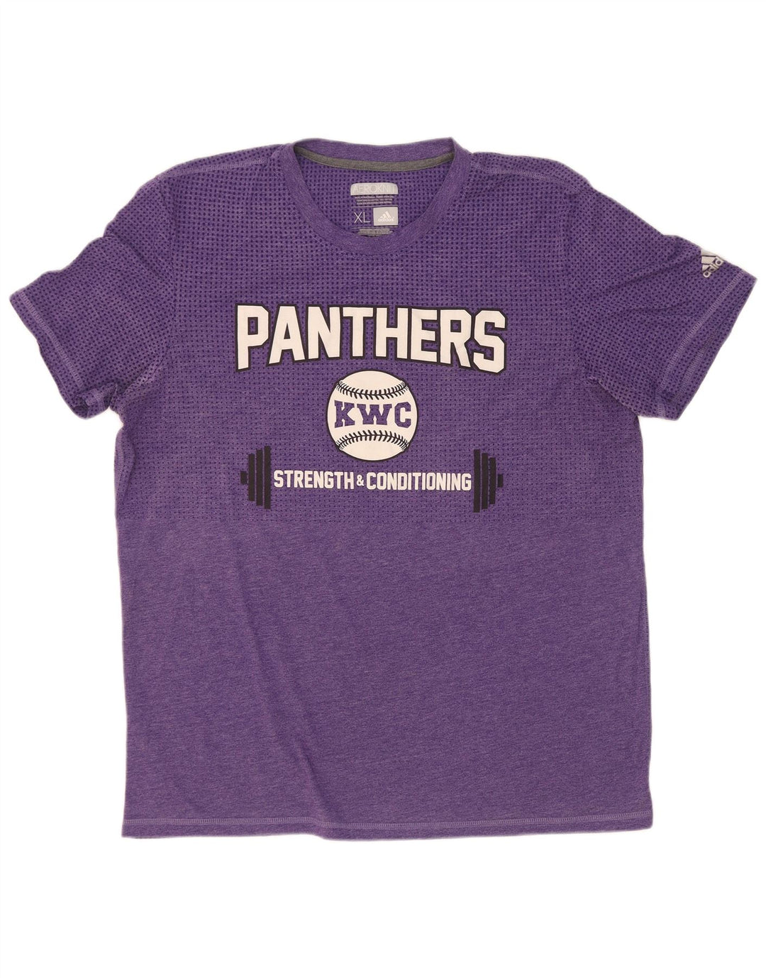 Adidas Herren Panthers Graphic T-Shirt Top XL Lila Polyester