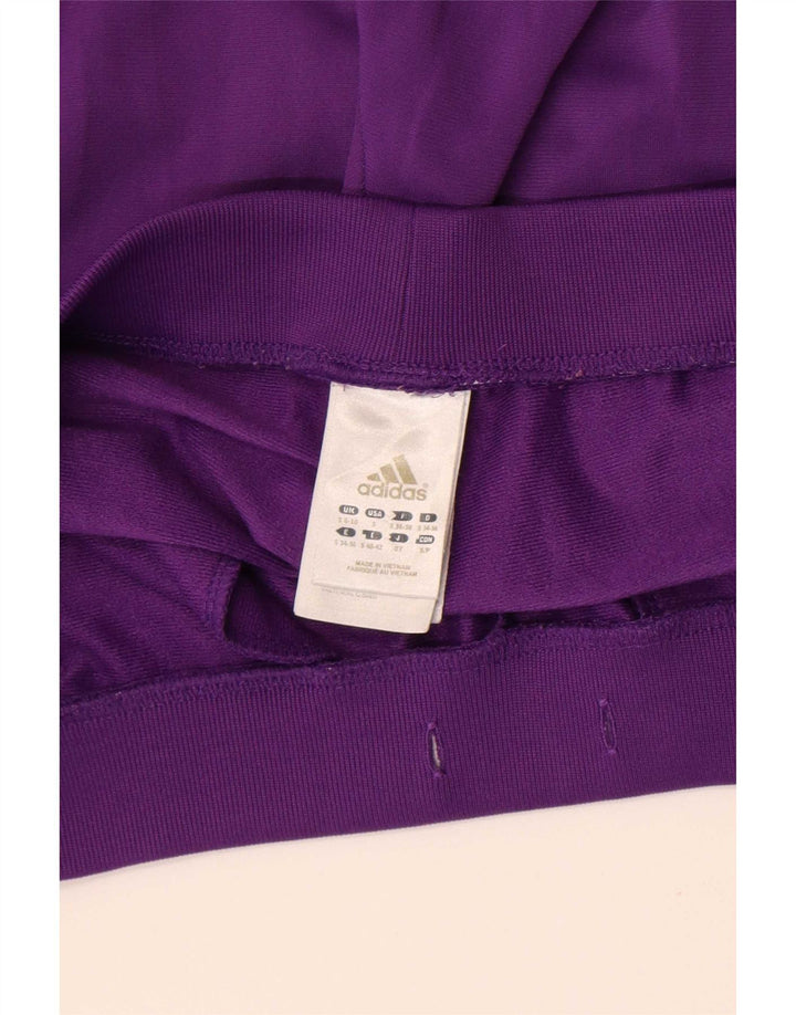 Adidas Damen Trainingshose UK 8/10 Small Lila Polyester