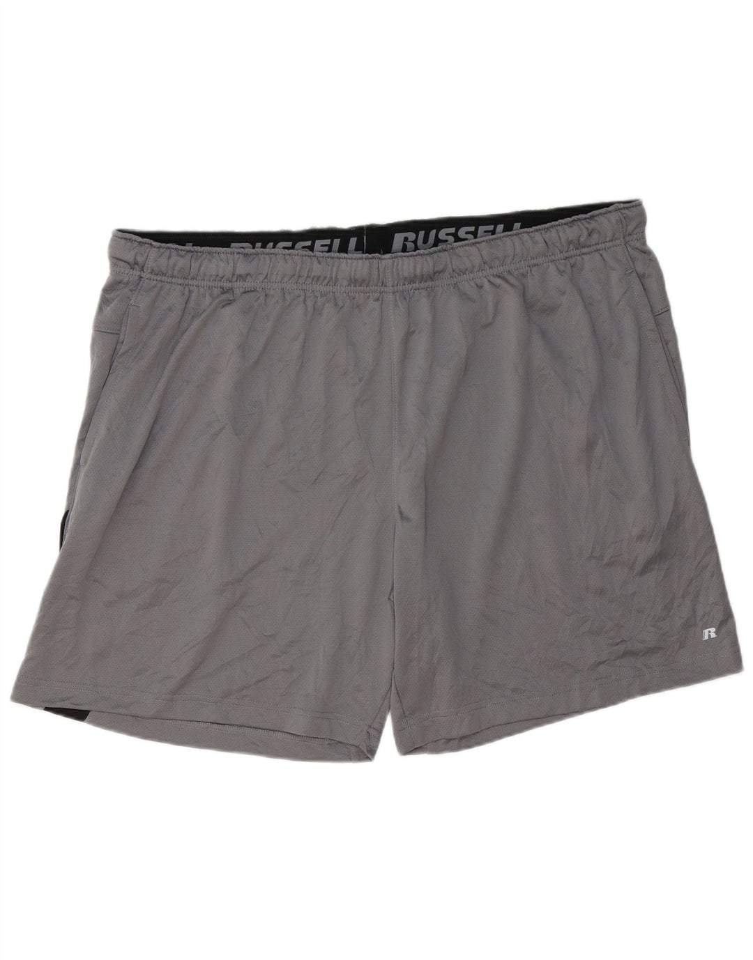 RUSSELL ATHLETIC Herren-Sportshorts 3XL Graues Colourblock-Polyester