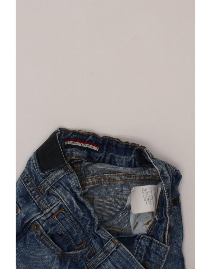TOMMY HILFIGER Boys Distressed Straight Jeans 4-5 Years W24 L22 Blue
