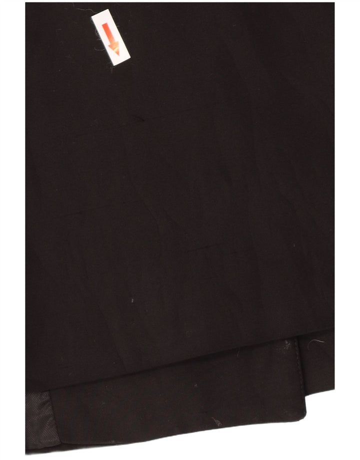 Zara Damen Zweireihiger Mantel UK 6 XS Schwarz Polyester