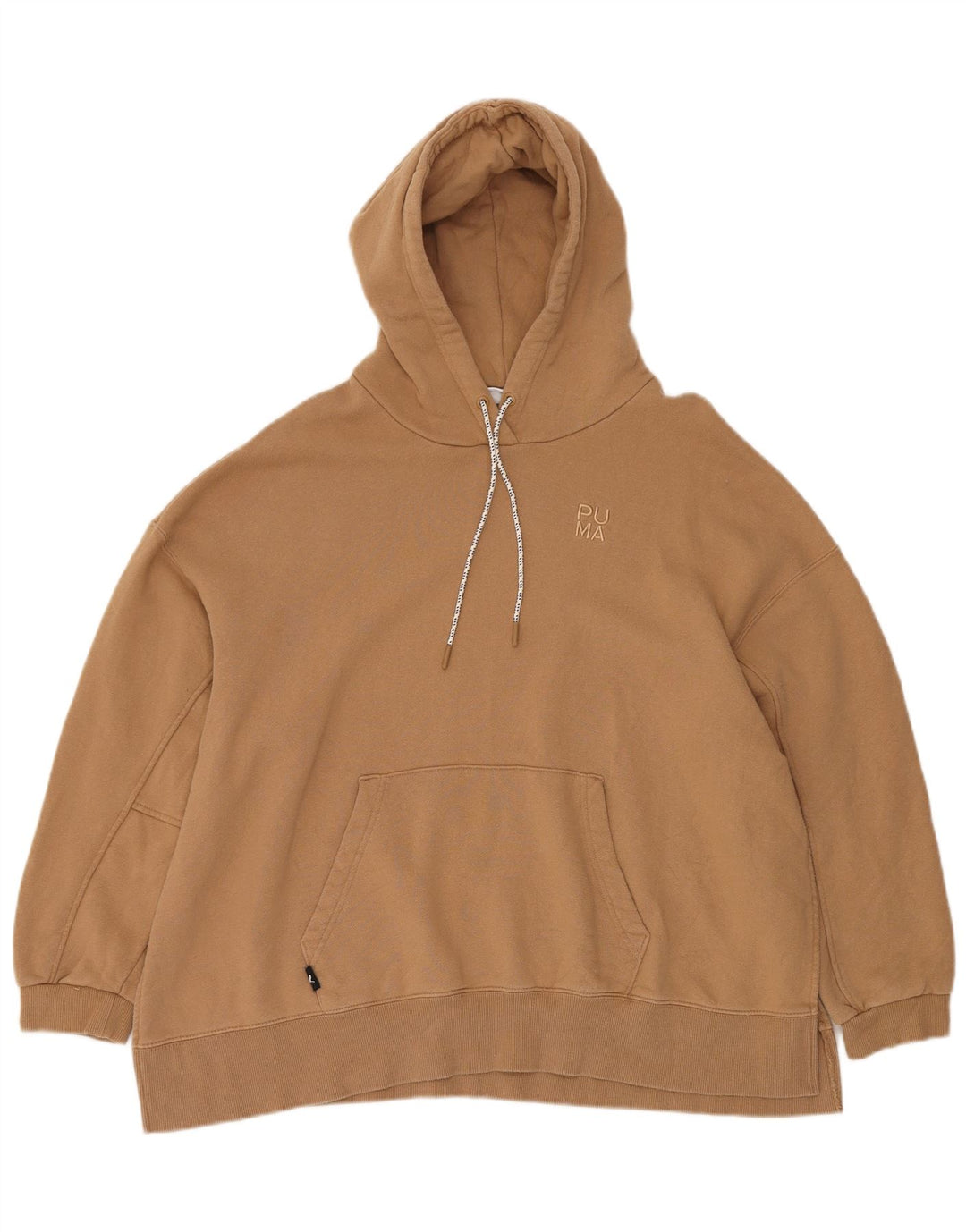 PUMA Damen Übergroßer Kapuzenpullover UK 10 Small Braun