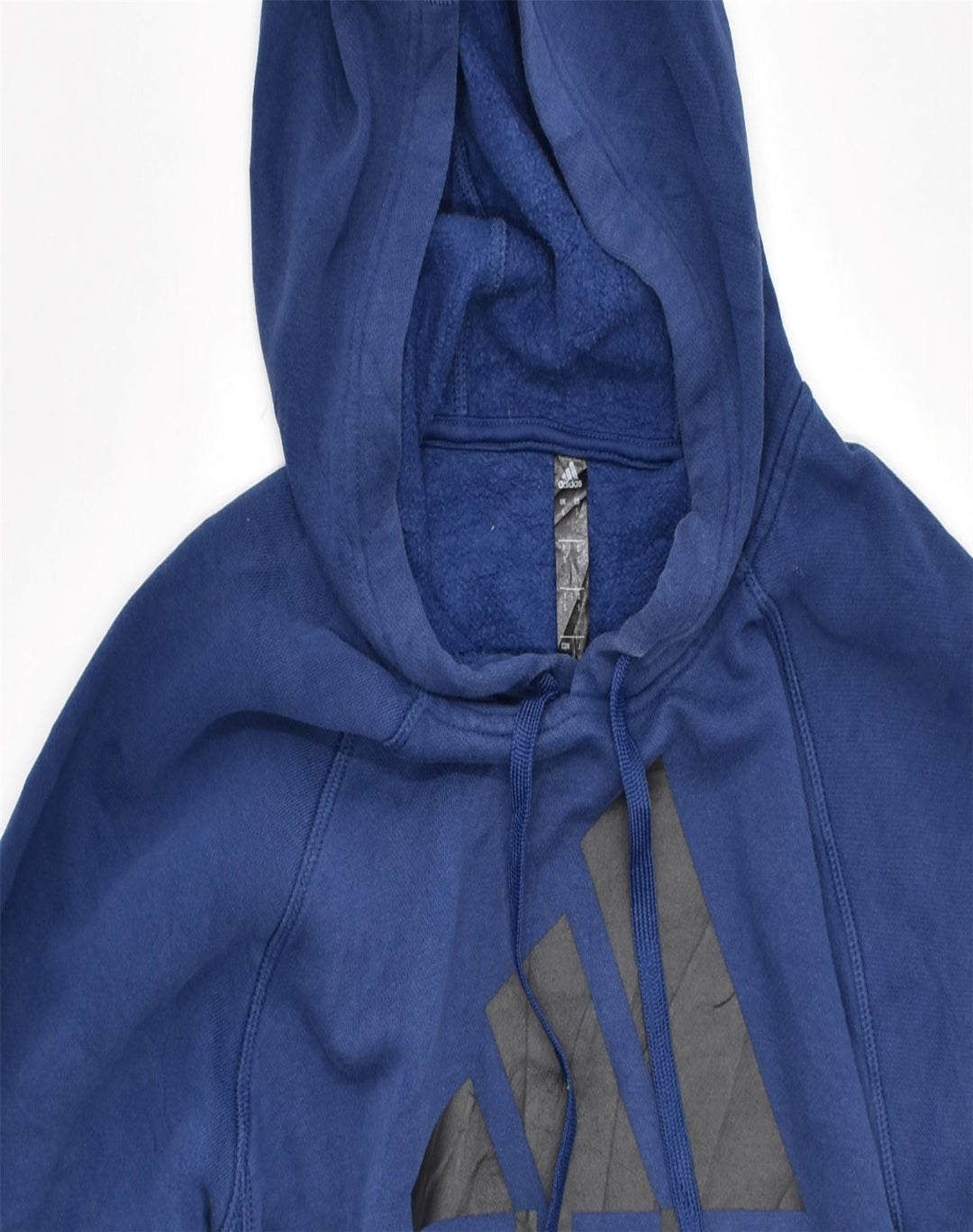 ADIDAS Mens Graphic Hoodie Jumper Small Navy Blue Cotton | Vintage | Thrift | Second-Hand | Used Clothing | Messina Hembry 