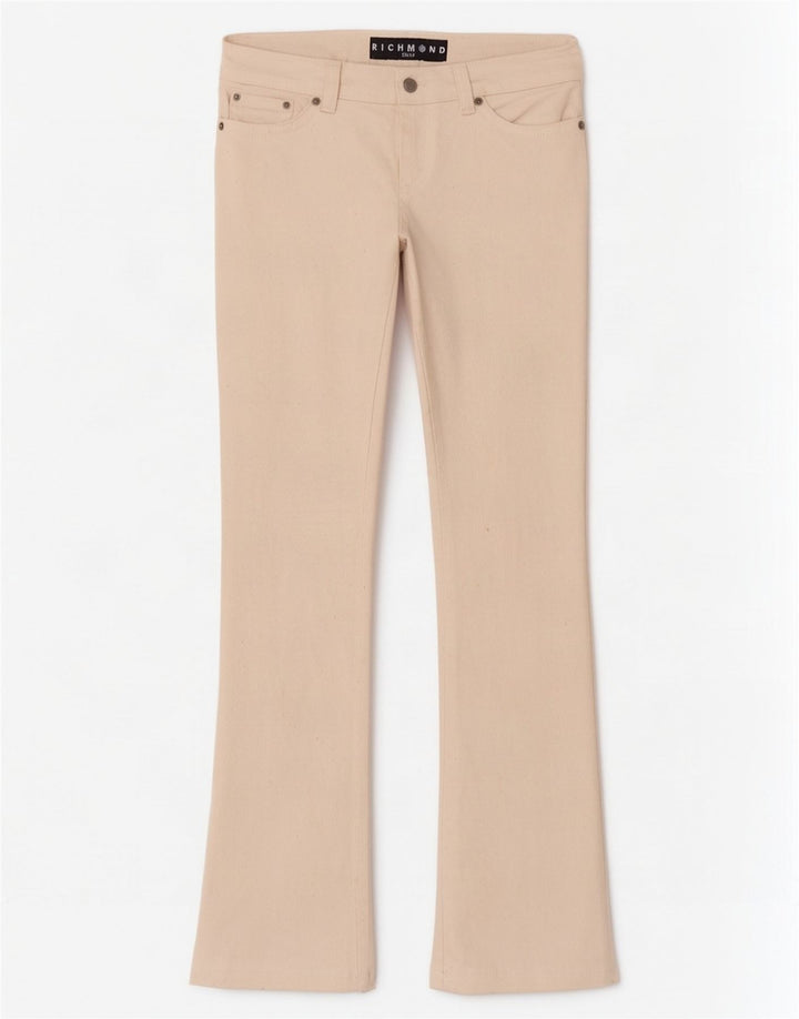 Richmond Damen Straight Jeans W29 L33 Weiße Baumwolle